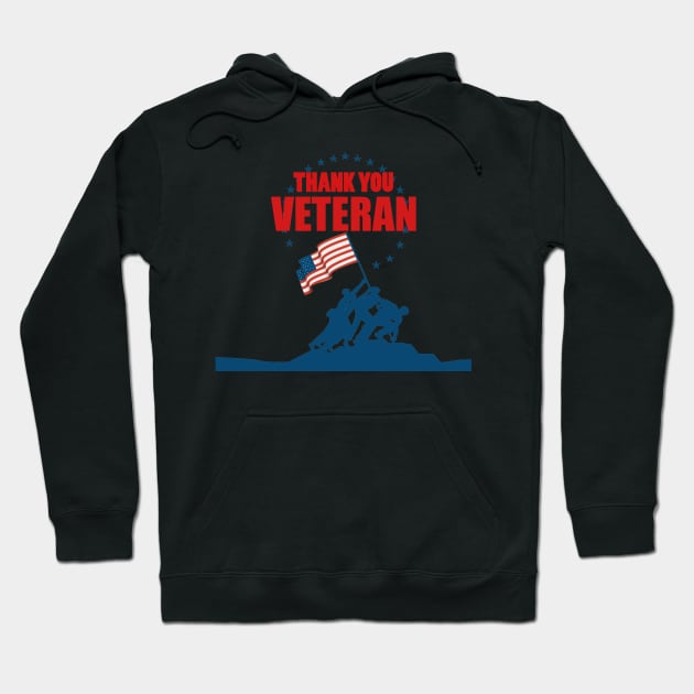 Veteran day holiday gift father grandpa freedom Hoodie by Flipodesigner